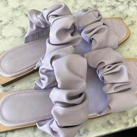 Circus by Sam Edelman Women's‎ Iggy Ruched Slide Sandals Lavender Purple- 8 - Picture 2 of 9